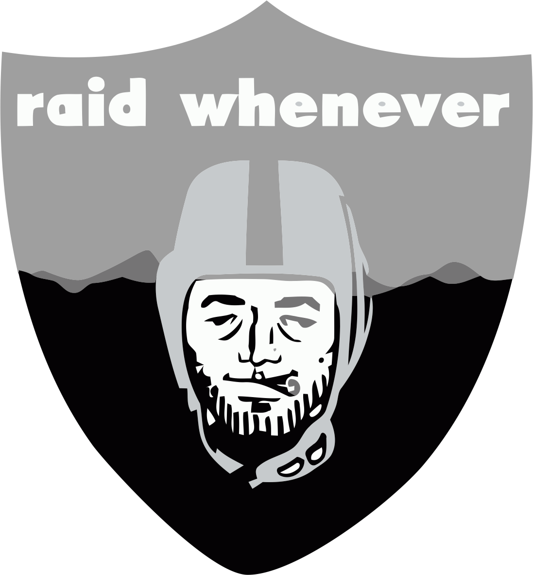 Oakland Raiders Smoking Weed Logo iron on transfers